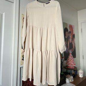 Lantern Sleeve Smock Dress from SHEIN